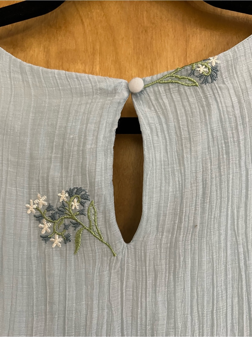 Wonderly Light Blue Floral Tiered Maxi Dress - Picture 6 of 11